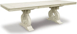 Arlendyne Antique White Extendable Dining Room Set