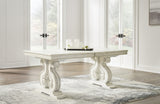 Arlendyne Antique White Extendable Dining Room Set