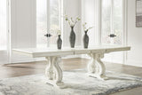 Arlendyne Antique White Extendable Dining Room Set