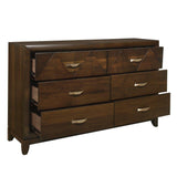 Aziel Walnut Panel Bedroom Set