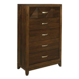 Aziel Walnut Panel Bedroom Set