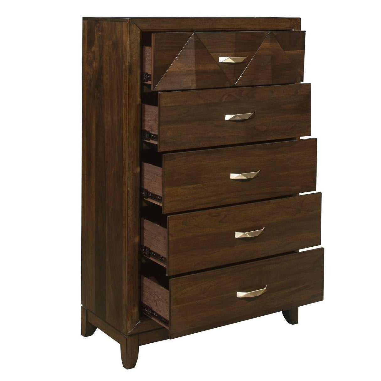 Aziel Walnut Panel Bedroom Set