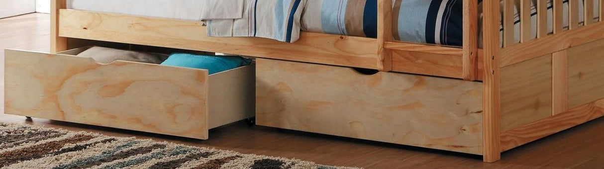 Bartly Pine Youth Bunk Bedroom Set With Storage