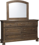 Flynnter Medium Brown Panel Bedroom Set