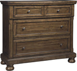 Flynnter Medium Brown Panel Bedroom Set