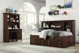 Meghan Espresso Twin Lounge Storage Bed