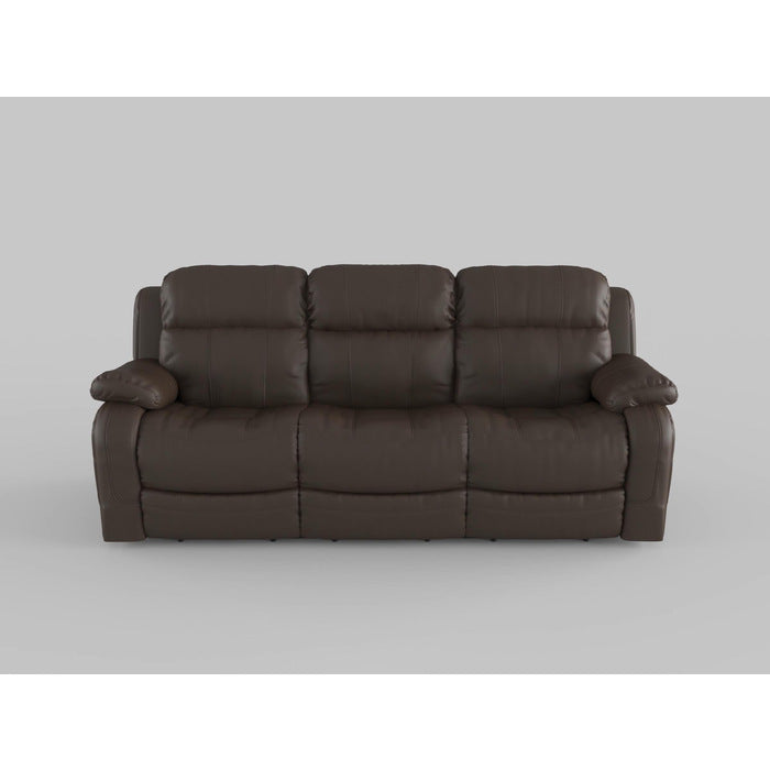 Marille Brown Bonded Leather Reclining Sofa