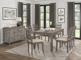 Bainbridge Weathered Gray Dining Room Set