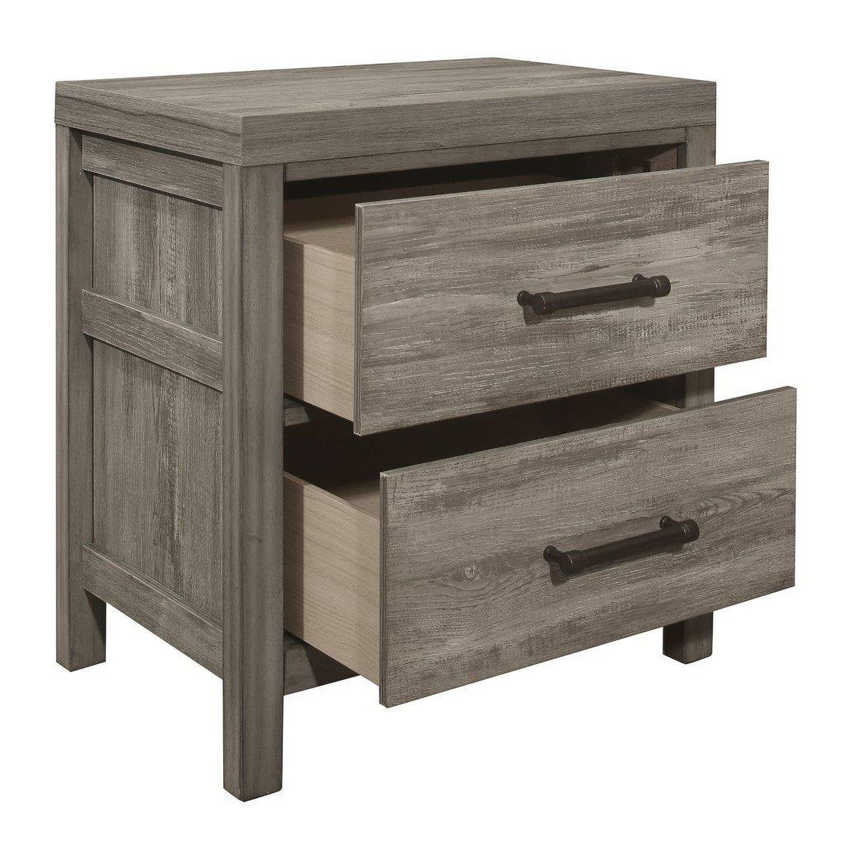 Bainbridge Weathered Gray Platform Storage Bedroom Set