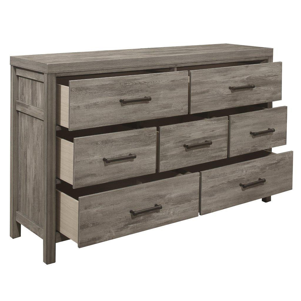 Bainbridge Weathered Gray Platform Storage Bedroom Set