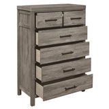 Bainbridge Weathered Gray Platform Storage Bedroom Set