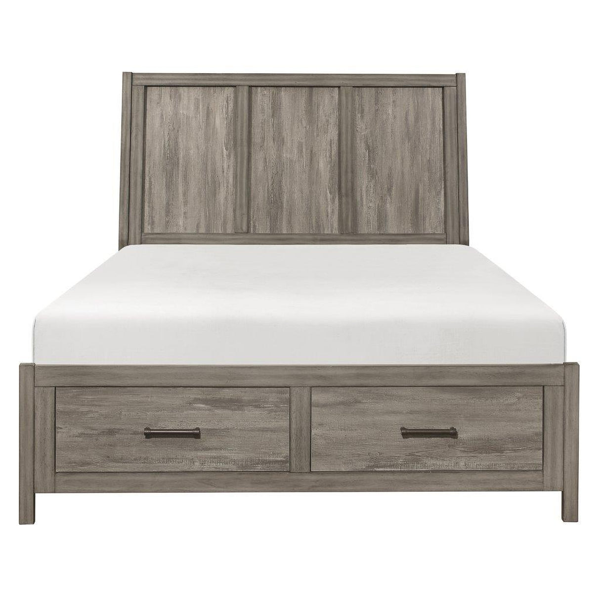 Bainbridge Weathered Gray Platform Storage Bedroom Set