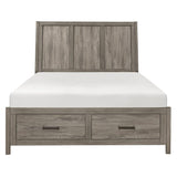 Bainbridge Weathered Gray Platform Storage Bedroom Set