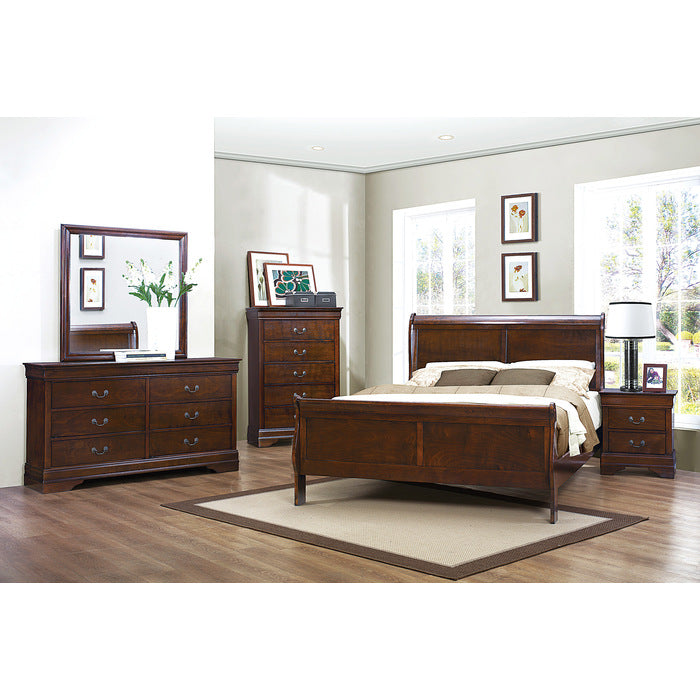 Mayville Brown Cherry Full Bed