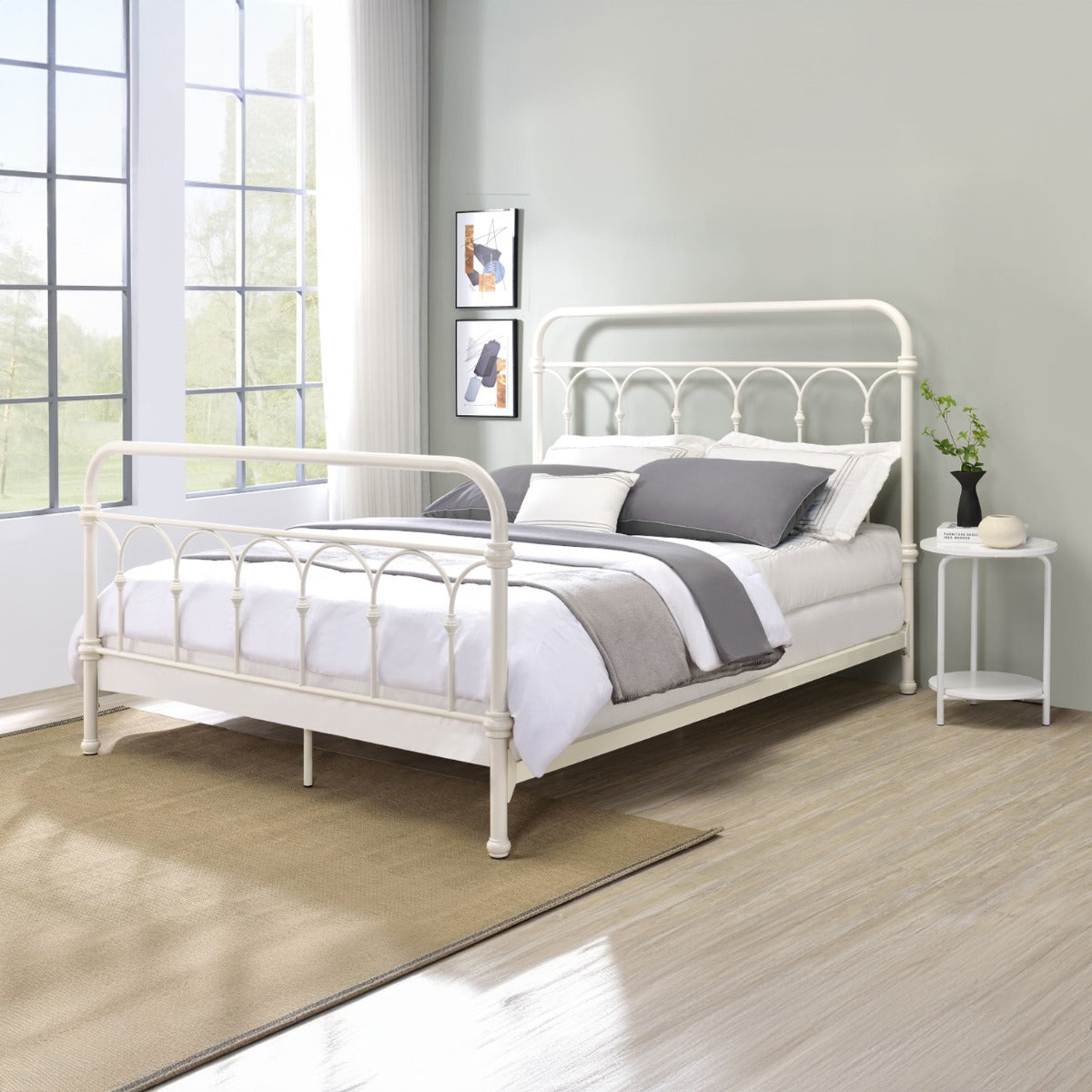 Citron White Finish Full Bed