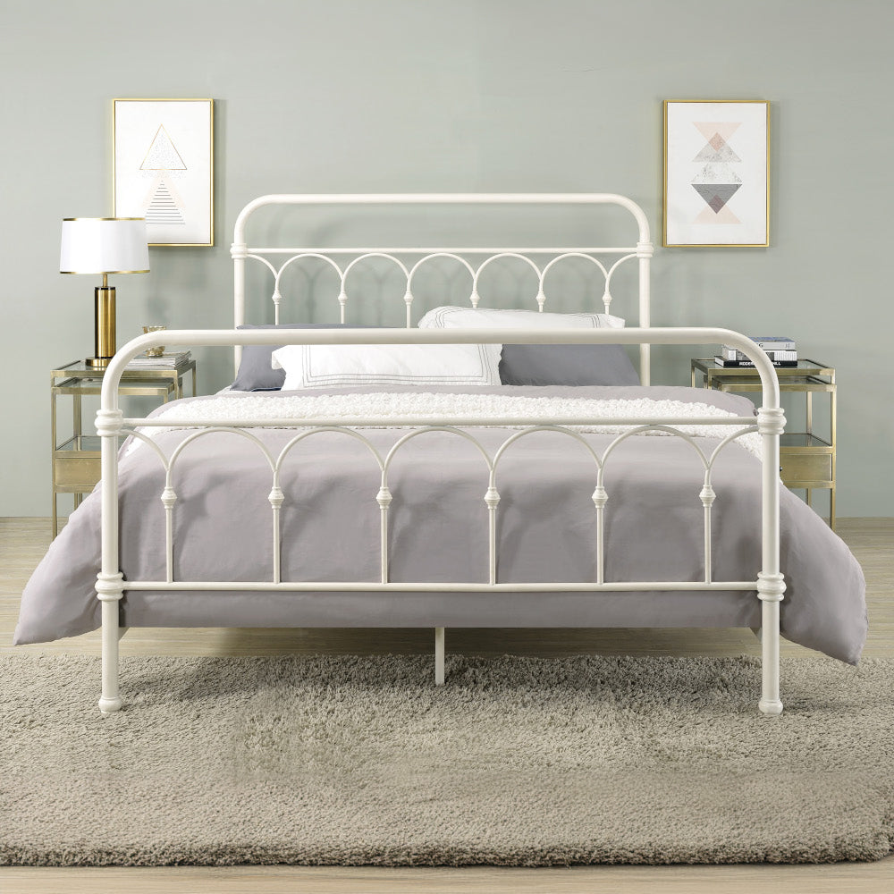 Citron White Finish Queen Bed