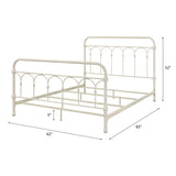 Citron White Finish Queen Bed