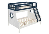 Farah Navy Blue & White Finish Bunk Bed