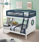 Farah Navy Blue & White Finish Bunk Bed