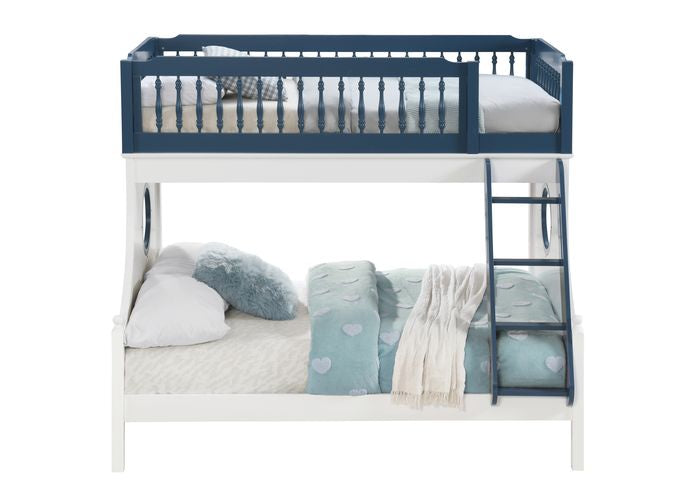 Farah Navy Blue & White Finish Bunk Bed