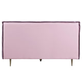 Metis Pink Top Grain Leather Eastern King Bed