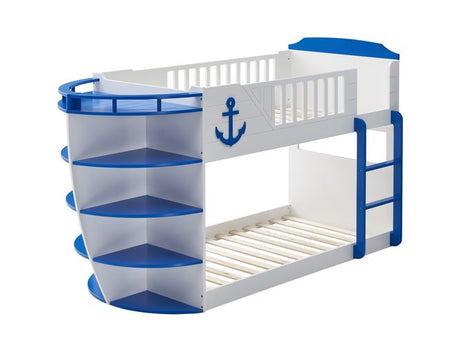 Neptune Sky Blue & White Finish Bunk Bed