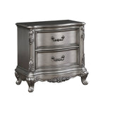 Ausonia Antique Platinum Finish Nightstand