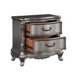 Ausonia Antique Platinum Finish Nightstand