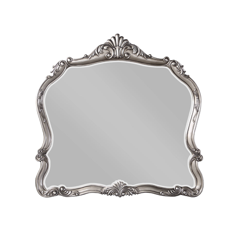 Ausonia Antique Platinum Finish Mirror