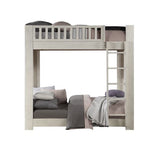 Cedro Weathered White Finish Bunk Bed