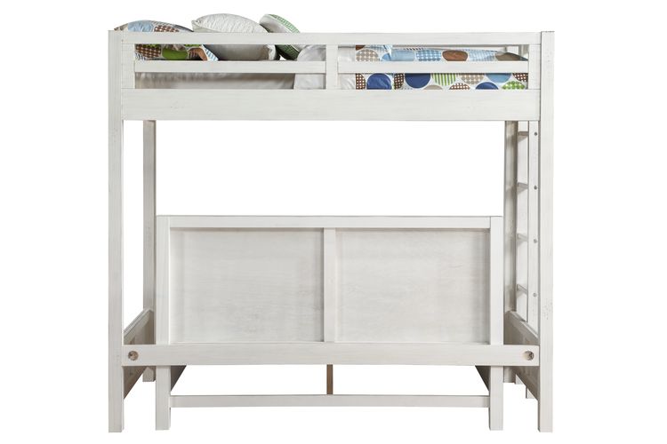 Celerina Weathered White Finish Queen Bed