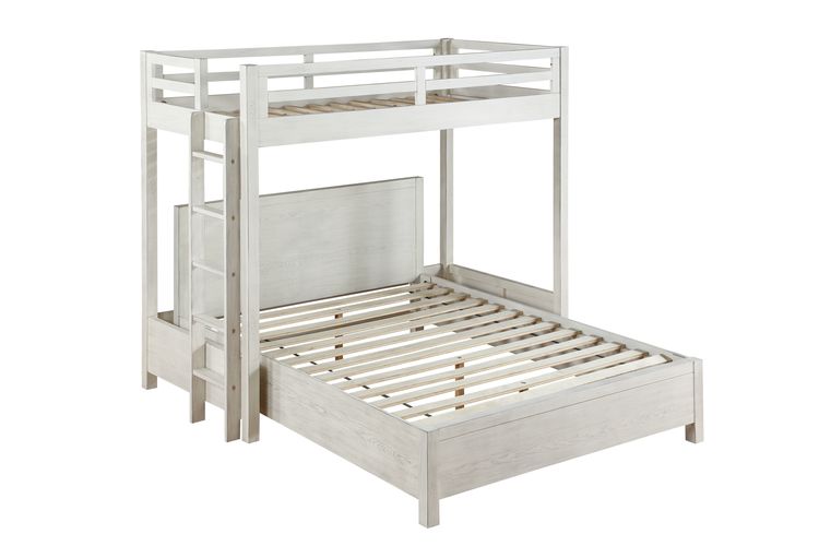 Celerina Weathered White Finish Queen Bed