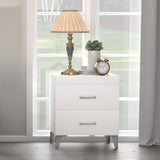 Casilda White Finish Nightstand