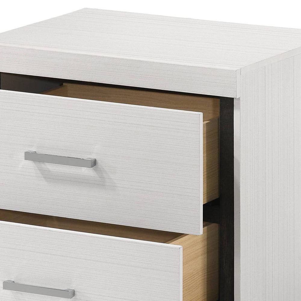 Casilda White Finish Nightstand