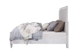 Katia Light Gray Linen, Rustic Gray & Weathered White Finish Eastern King Bed