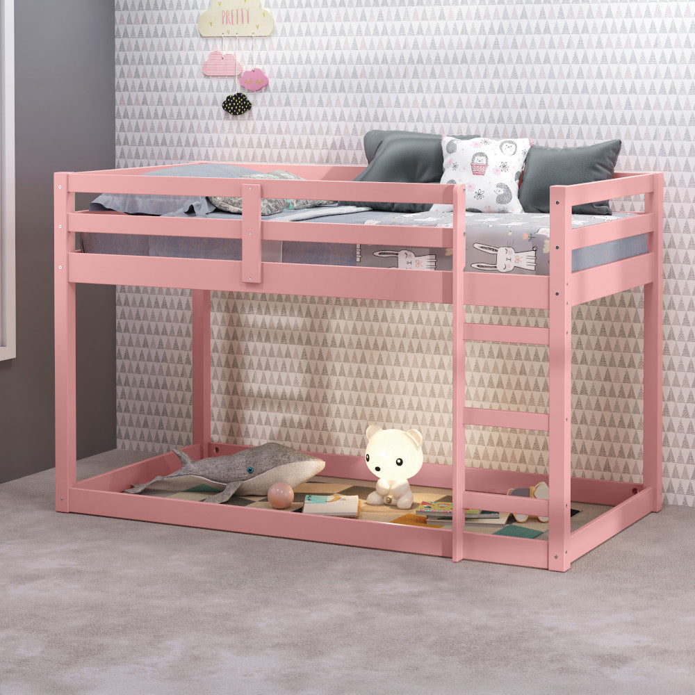 Gaston Pink Finish Ii Twin Loft Bed