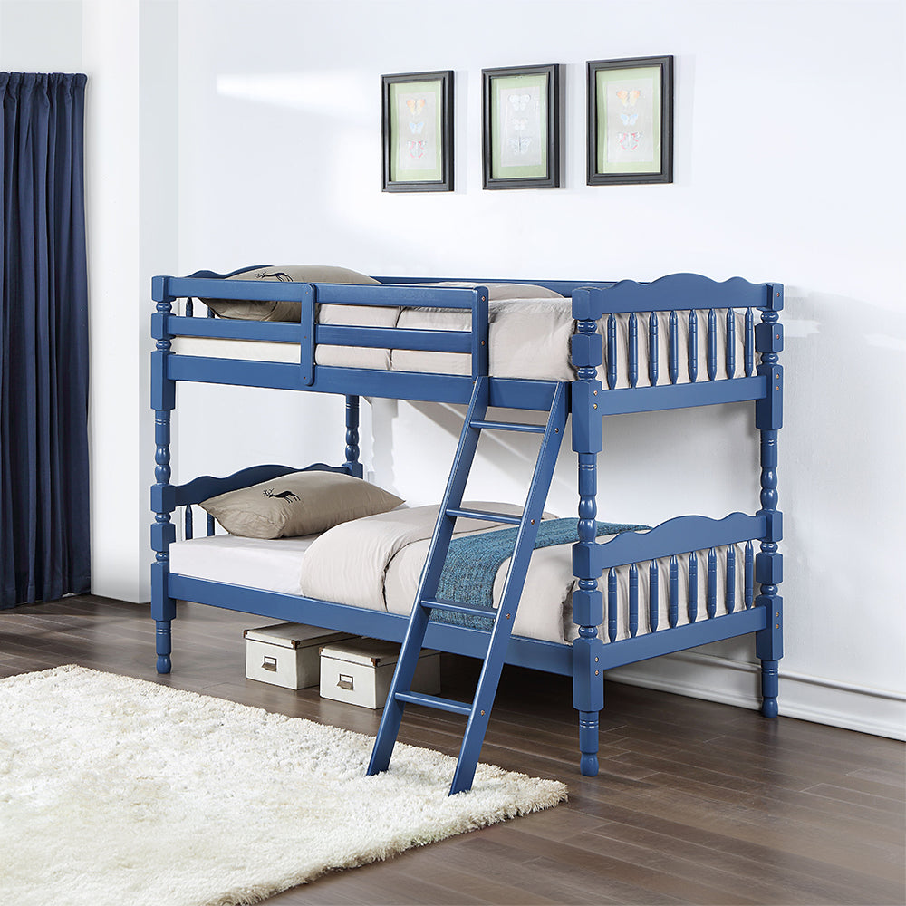 Homestead Dark Blue Finish Twin/Twin Bunk Bed