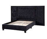 Damazy Black Velvet Eastern King Bed