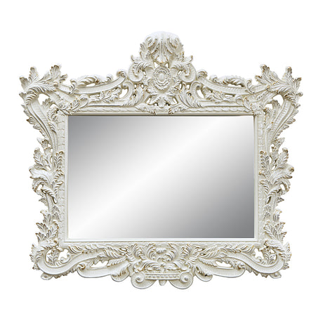 Adara Antique White Finish Mirror