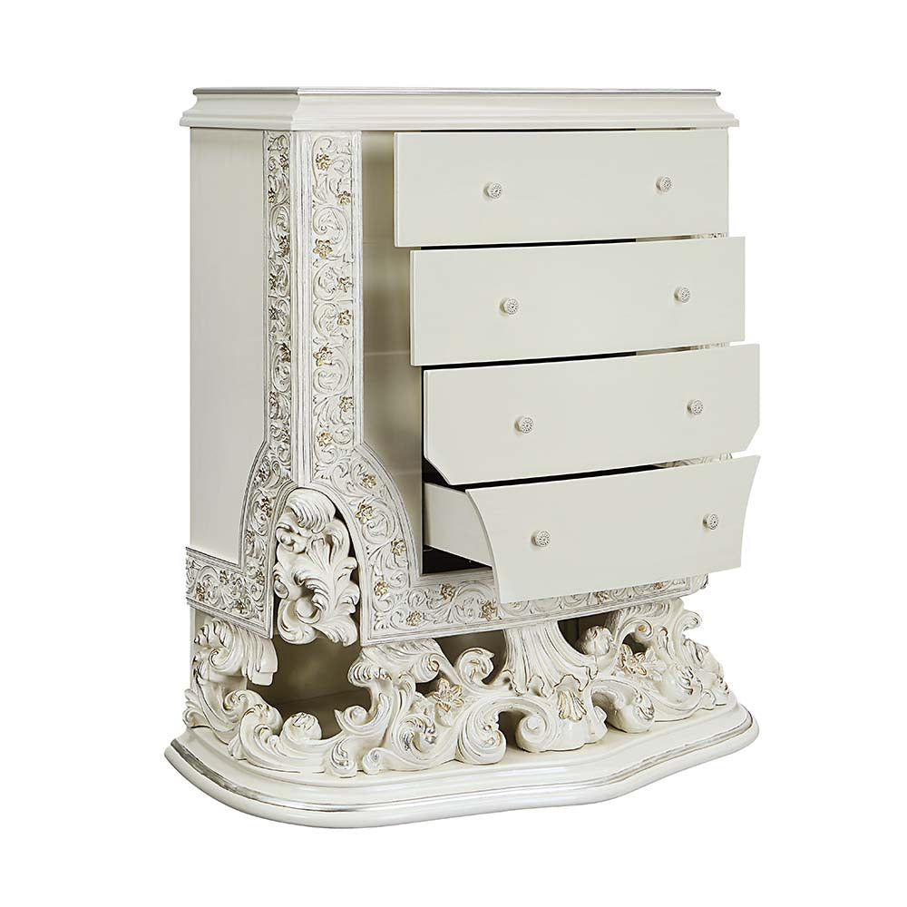 Adara Antique White Finish Chest