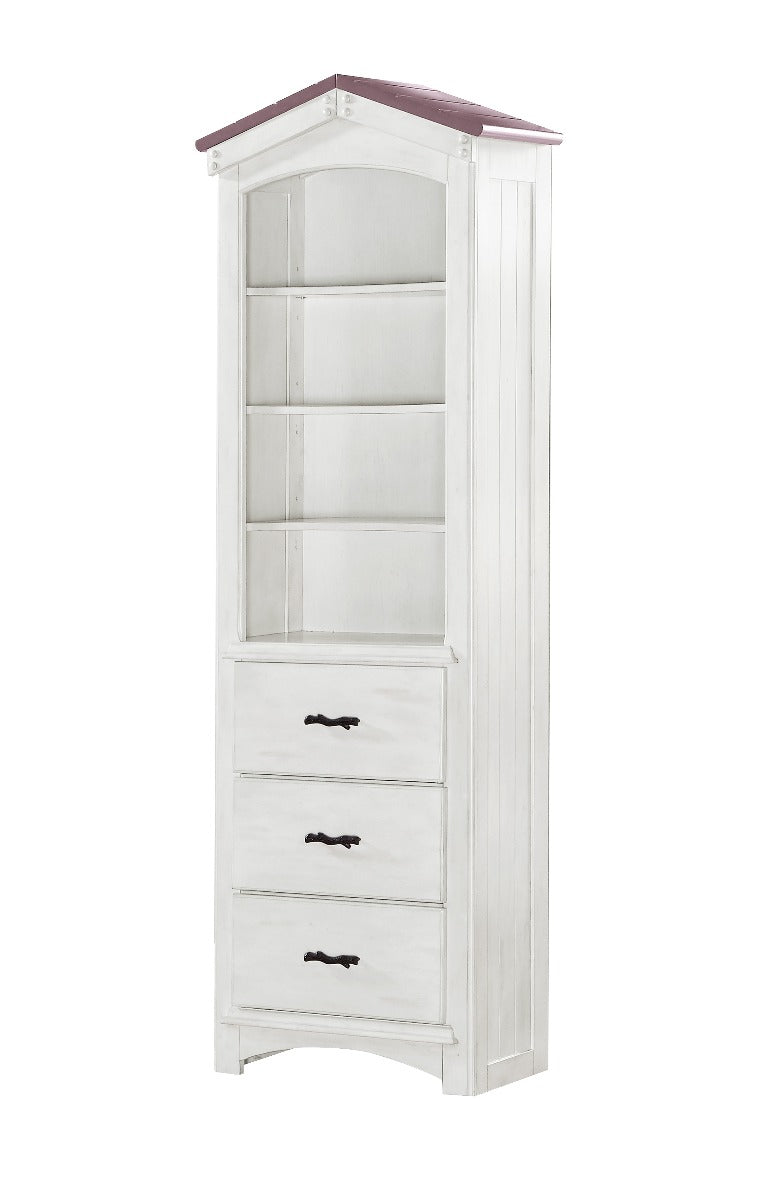 Tree Pink & White Finish House Bookshelf