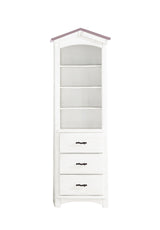 Tree Pink & White Finish House Bookshelf