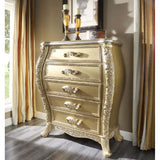 Cabriole Gold Finish Chest