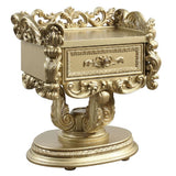 Bernadette Gold Finish Nightstand