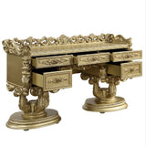 Bernadette Gold Finish Vanity Desk