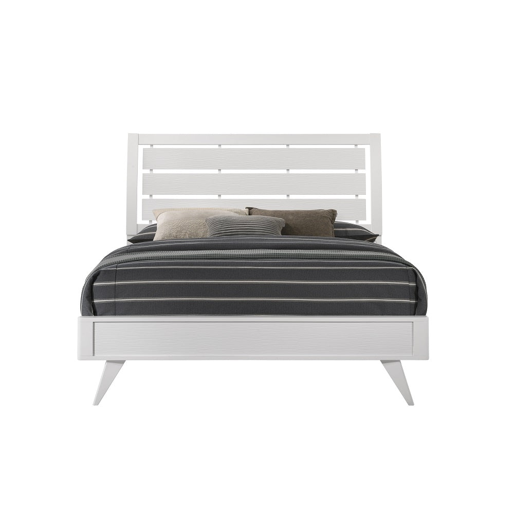 Cerys White Finish Queen Bed