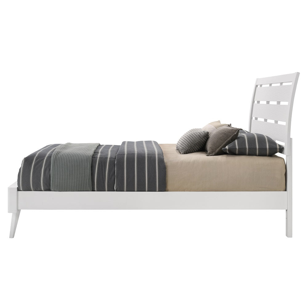 Cerys White Finish Queen Bed