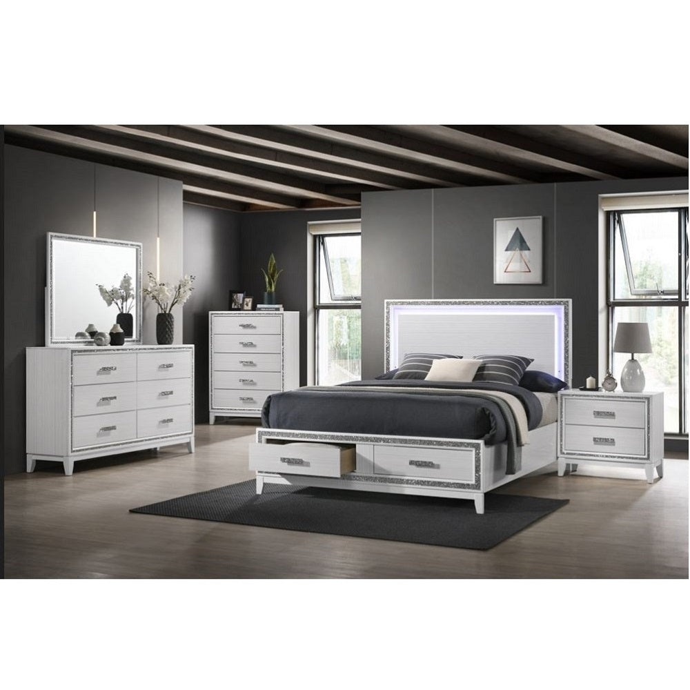 Haiden White Finish Full Bed