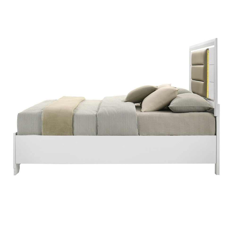 Elain EK Bed W/Led & Storage