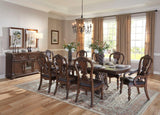 Bergen Dark Oak Extendable Dining Room Set